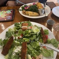New Caesar like salad with fried tofu  at Sage Regenerative Kitchen in Pasadena