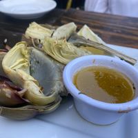 Roasted artichoke  at Sage Regenerative Kitchen in Pasadena
