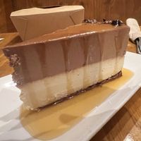 Chocolate Salted Caramel Cheesecake   at Sage Regenerative Kitchen in Pasadena