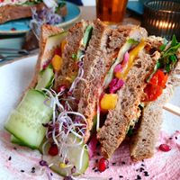 Lovely ambience. The homemade bread is delicious. I had the Rainbow Happiness sandwich and it was very good. Very friendly service. at Loes in Papendrecht