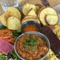 Sunday brunch with side salad instead of sourdough toast.   at My Goodness in Cork