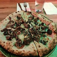 The funghi- vegan version at Maiale Rosa Pizza in Beaverton