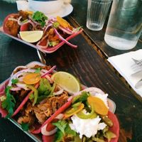 Tacos at Aujourd'hui Demain Cafe in Paris