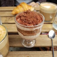Tiramisu at Aujourd'hui Demain Cafe in Paris