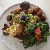 Assiette Brunch at Aujourd'hui Demain Cafe in Paris
