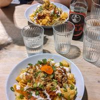 Mac & cheese at Aujourd'hui Demain Cafe in Paris