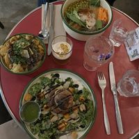   at Aujourd'hui Demain Cafe in Paris