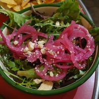 Salad at Aujourd'hui Demain Cafe in Paris