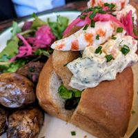 Lobster Roll at Aujourd'hui Demain Cafe in Paris