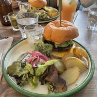   at Aujourd'hui Demain Cafe in Paris