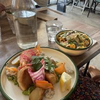   at Aujourd'hui Demain Cafe in Paris