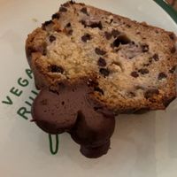 Chocolate banana bread   at Aujourd'hui Demain Cafe in Paris