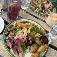 The AD Pancakes 🥞   at Aujourd'hui Demain Cafe in Paris