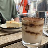   at Aujourd'hui Demain Cafe in Paris