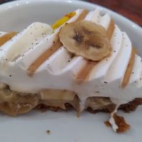 Banoffee pie at Aujourd'hui Demain Cafe in Paris