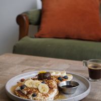   at Aujourd'hui Demain Cafe in Paris