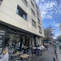   at Aujourd'hui Demain Cafe in Paris
