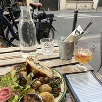   at Aujourd'hui Demain Cafe in Paris