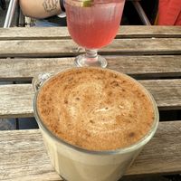 Chai&Rose Cocktail  at Aujourd'hui Demain Cafe in Paris