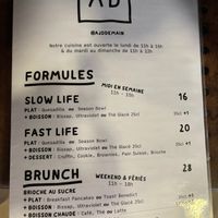 Special offers  at Aujourd'hui Demain Cafe in Paris