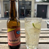   at Aujourd'hui Demain Cafe in Paris