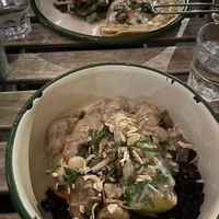 Quesedilla and Blanquette est bonne  at Aujourd'hui Demain Cafe in Paris