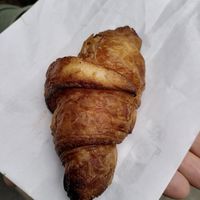 Croissant at Aujourd'hui Demain Cafe in Paris