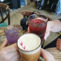  at Aujourd'hui Demain Cafe in Paris