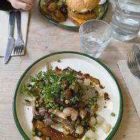  at Aujourd'hui Demain Cafe in Paris