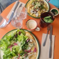  at Aujourd'hui Demain Cafe in Paris