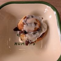 Mini cinnamon roll at Aujourd'hui Demain Cafe in Paris