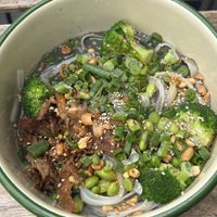 Season Bowl: Black Sesame Noodles  at Aujourd'hui Demain Cafe in Paris