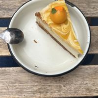 Cheescake Mangue  at Aujourd'hui Demain Cafe in Paris