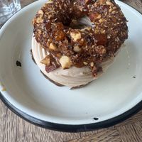 hazelnut desert  at Aujourd'hui Demain Cafe in Paris