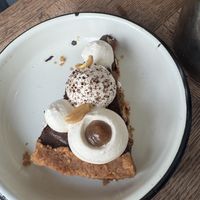 snicker pie  at Aujourd'hui Demain Cafe in Paris