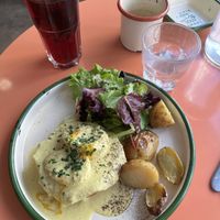   at Aujourd'hui Demain Cafe in Paris