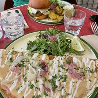   at Aujourd'hui Demain Cafe in Paris