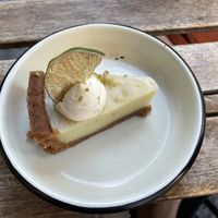 Key lime pie  at Aujourd'hui Demain Cafe in Paris