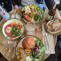  at Aujourd'hui Demain Cafe in Paris