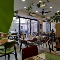  at Aujourd'hui Demain Cafe in Paris