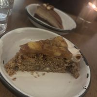 Plum & hazelnut cake  at Aujourd'hui Demain Cafe in Paris
