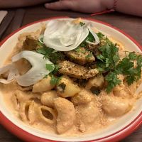 The best mac&cheese that I could ever imagine at Aujourd'hui Demain Cafe in Paris