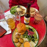 at Aujourd'hui Demain Cafe in Paris