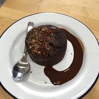 Brownie at Aujourd'hui Demain Cafe in Paris