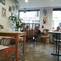 La salle at Aujourd'hui Demain Cafe in Paris