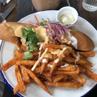 Beyond sausage at Aujourd'hui Demain Cafe in Paris