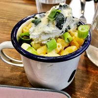 Small Mac and cheese  at Aujourd'hui Demain Cafe in Paris