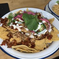 Nachos at Aujourd'hui Demain Cafe in Paris