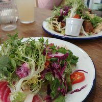 Quesadillas at Aujourd'hui Demain Cafe in Paris