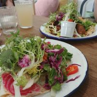Quesadillas at Aujourd'hui Demain Cafe in Paris